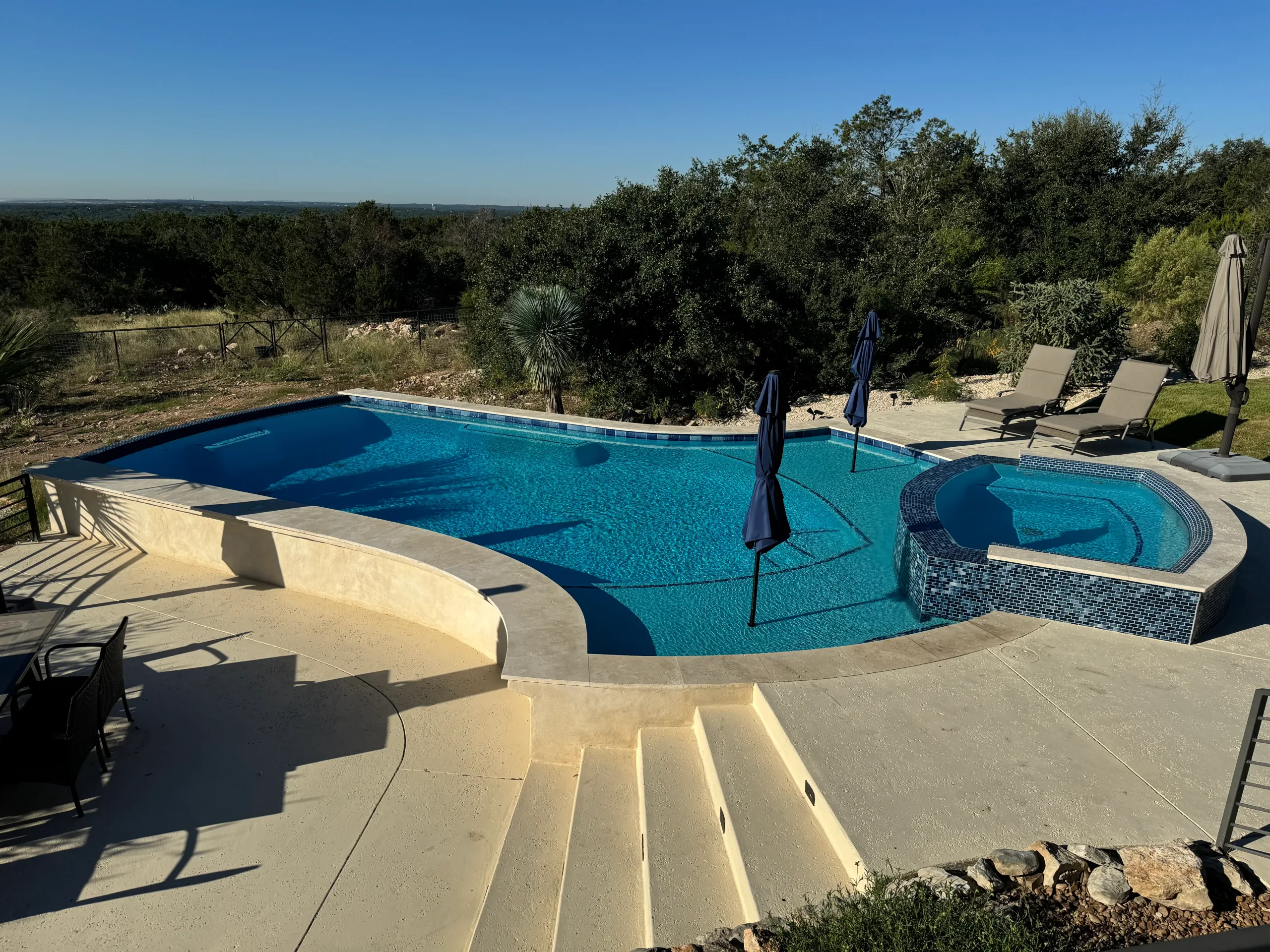 Trinity Oaks Pools custom pool project